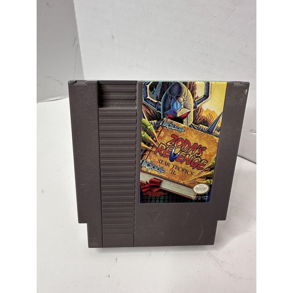 Zoda's Revenge StarTropics II Nintendo NES Game Cartridge 1994 NES-6C-USA Japan